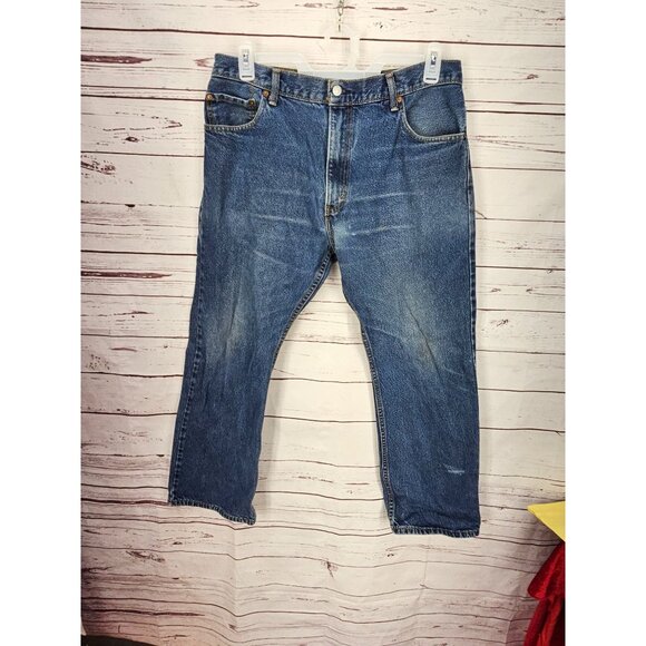 Levi's Bootcut 517s Size 36 x 30 Men's Denim Blue‎ Jeans - Picture 1 of 14